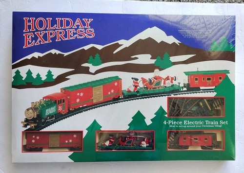 Tren eléctrico Holiday Express 4 piezas HO Navidad Santa Claus 01029 nuevo en caja | Zustand: New