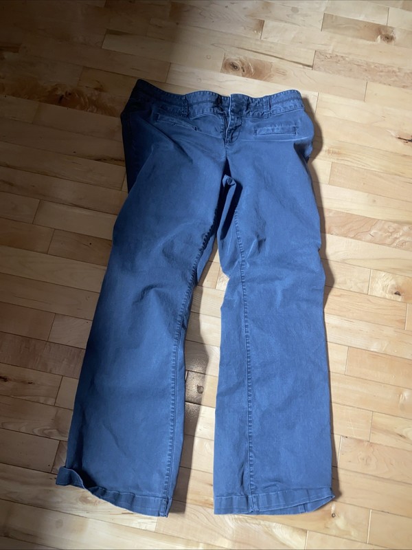 LOFT WOMEN SZ 4 GRAY PANTS STRETCH