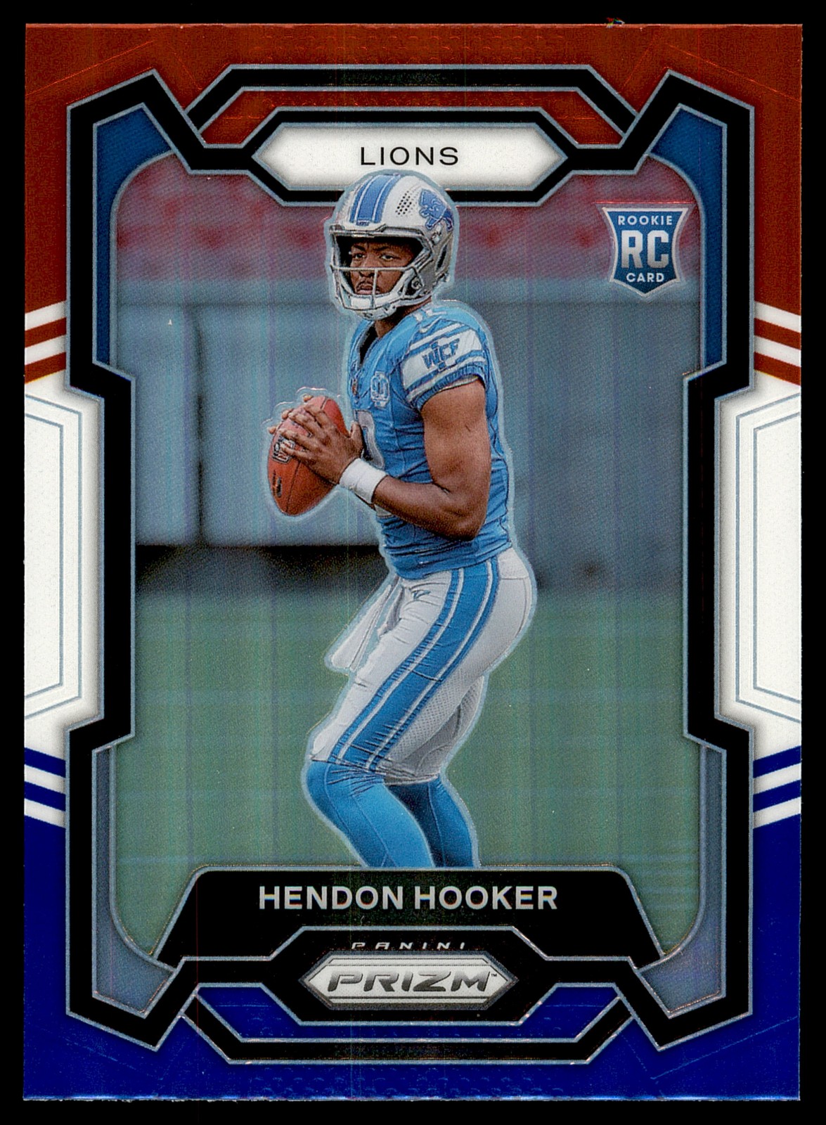 2023 Panini Prizm #329 Hendon Hooker Red White and Blue