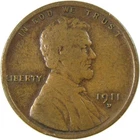 1911 D Lincoln Wheat Cent F Fine Penny 1c Coin SKU:I26234