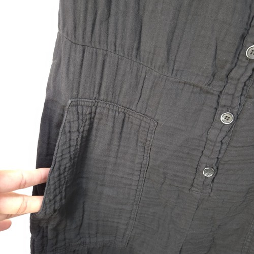 VELVET By Graham & Spencer Elia Cotton Gauze Jumpsuit Small Black - Picture 8 of 17