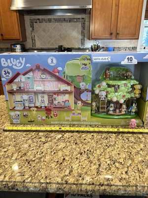 #ad #ad Bluey Family Barbeque Mega Bundle 34 Play Pieces 10 Figures 2 Playsets Sams Club $89.99