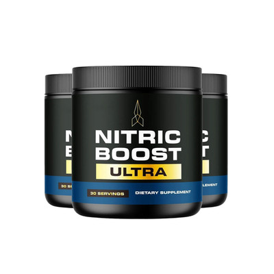 (3-Pack) Nitric Boost Ultra Powder - Nitric Oxide Powder Energy Support Formula