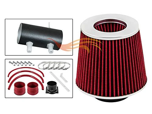 Kit de admisión de aire BCP RW ROJO para 91-95 Nissan Pathfinder 3,0 L V6 Racing Ram + filtro Foto 3 de 3