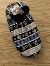 Star Wars Mandarin Fuzzy Babba Slipper Socks Size L/XL Shoe Size 10-12