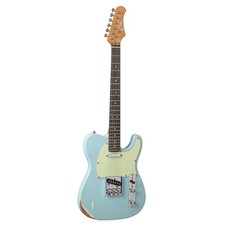 Eko VT-380 Relic Daphne Blue Chitarra Elettrica 22 Tasti Selettore pickup 3-Vie