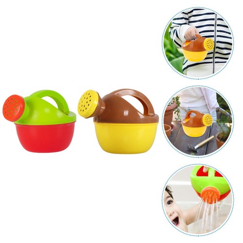 2 Pcs Child Watering Can Children's Baby Small Cans Plastic for Beach Large