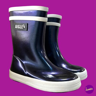 AIGLE Unisex Baby Irrise 2 Well Boots, Cosmos Blue, UKC 6 (US 6,5, FR 23)