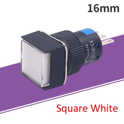 16mm Power Start Push Button Switch Momentary Latching 250V 5A ON/OFF 1 NO 1 NC - Picture 18 of 24