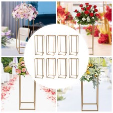23.6'' Tall Gold Metal Flower Stand for Wedding Table Centerpieces Decor 10Pcs