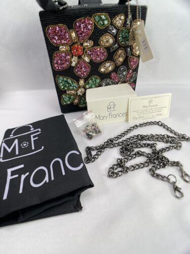 Borsa a tracolla Mary Frances all that glitters perline nuova con etichette copripolvere COA - Foto 18 di 22