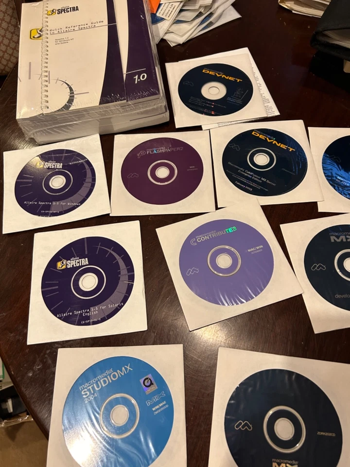 COLECCIÓN 12 CD ALLAIRE/MACROMEDIA TOTALMENTE NUEVOS. Precintado Foto 2 de 4