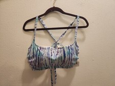 Shade Shore Womens 38D Multicolor Bikini Swimsuit Top NWT 46-4