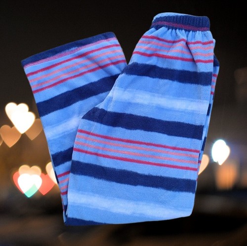 Nautica Kids Fleece Sleep Lounge Pajamas Pants Blue/Stripes Size 7 - Picture 2 of 9