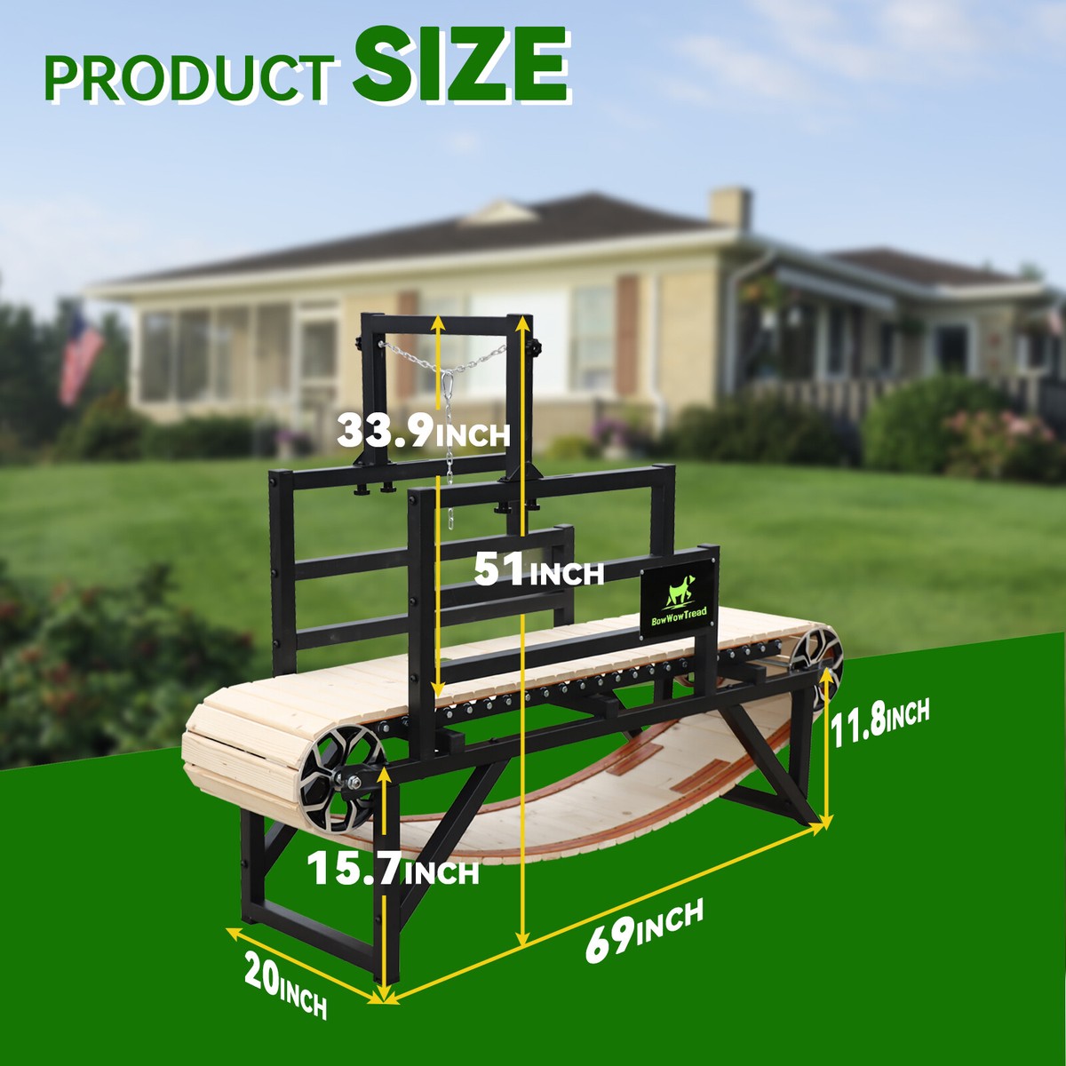 Dog Treadmill Suitable for Medium and Large Dogs up to 230 lb No