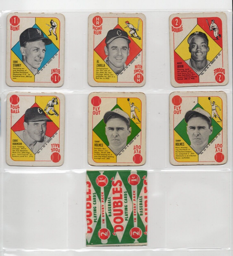 Set completo Topps Red Back 1951 entrambe le varianti + involucro Berra Spahn Snider - Foto 9 di 10