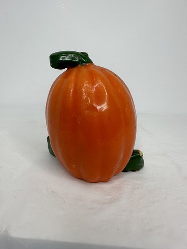 Vintage Halloween Pumpkin Candle Jack O Lantern Unused - Picture 3 of 8