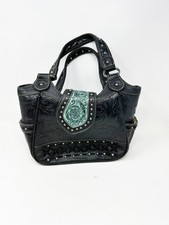 Trinity Ranch Womens Concealed Carry Western Handbag Studded Tooled Leather