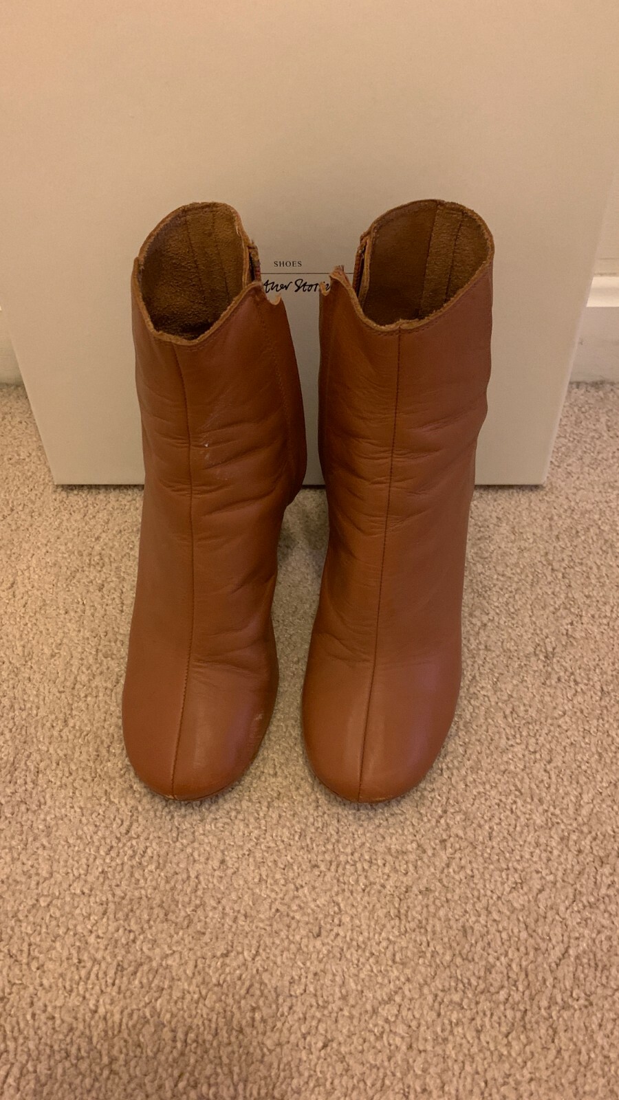 Almond Toe Leather Ankle Boots | eBay