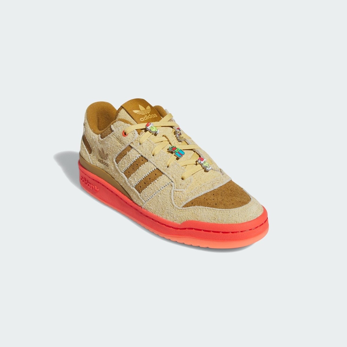 The Grinch × adidas Originals Forum Low CL Oat Bright Red