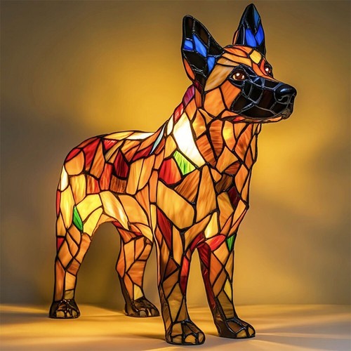 Animal Resin Table Lamp LED Night Light Cute Desk Lamp for Living Room & Bedroom - Picture 66 of 69