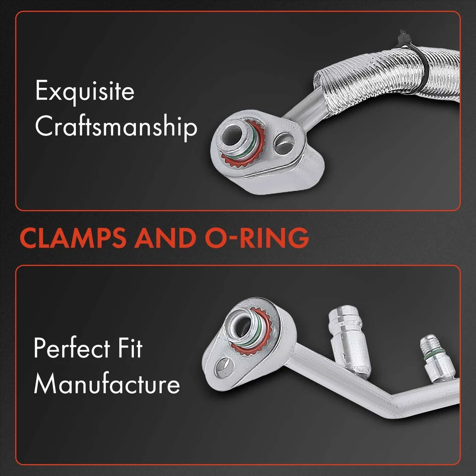 Nueva manguera de refrigerante de aire acondicionado para Ford E-150 Econoline E-350 E-450 Super Duty E-250 Foto 3 de 4