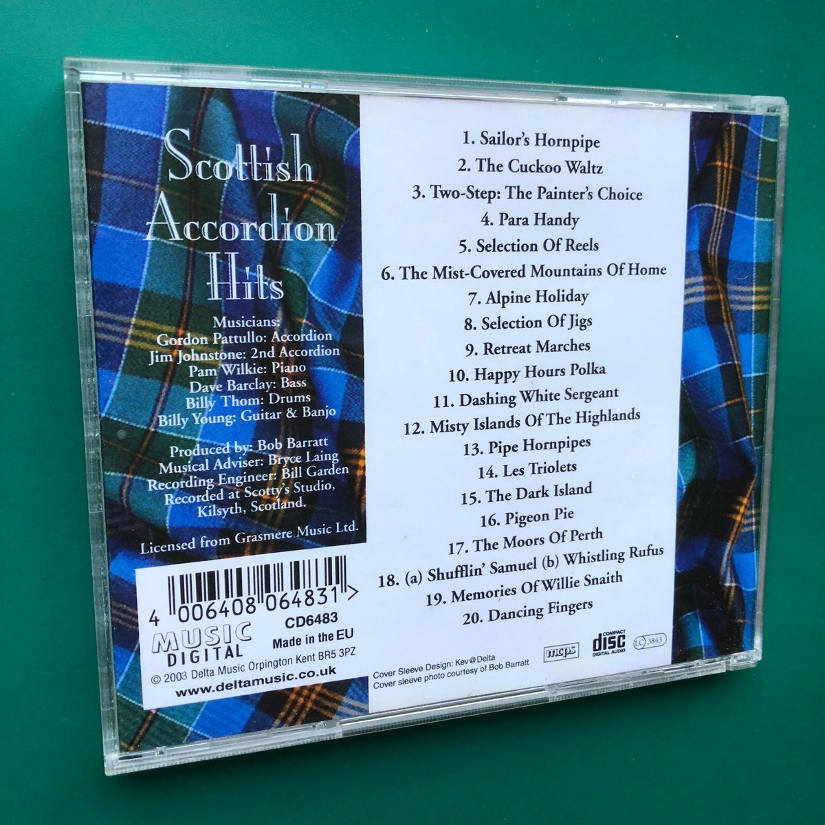 Gordon Pattullo SCOTTISH ACCORDION HITS Folk CD Highland Alpine