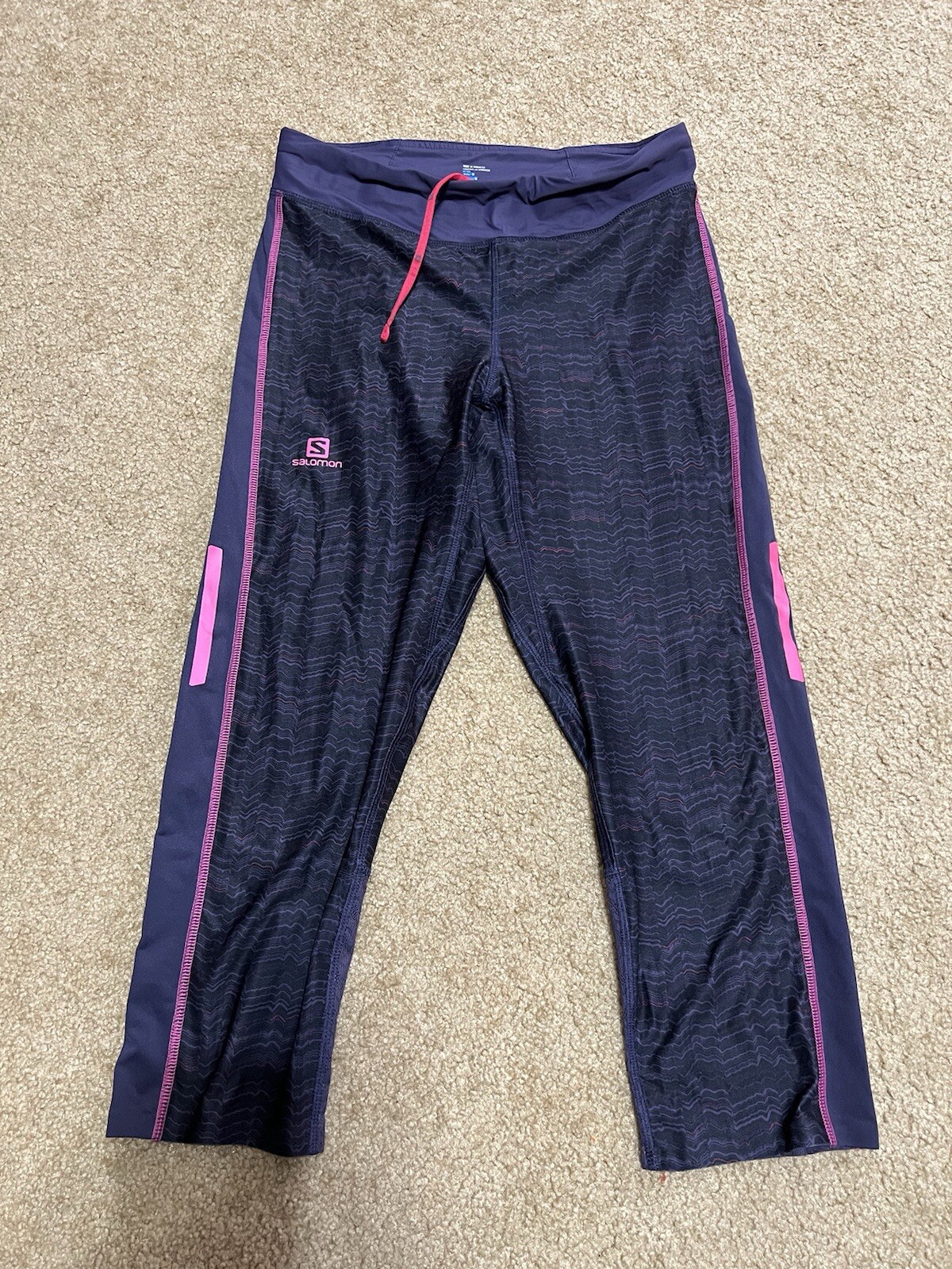 Pantaloni Salomon Advancedskin Cross Running Trail 3 4 fondo taglia S