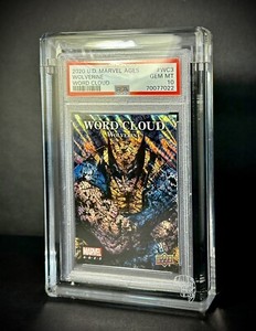 2020 Upper Deck Marvel Ages WOLVERINE  Word Cloud #WC-3 PSA 10 X-Men MCU LOGAN
