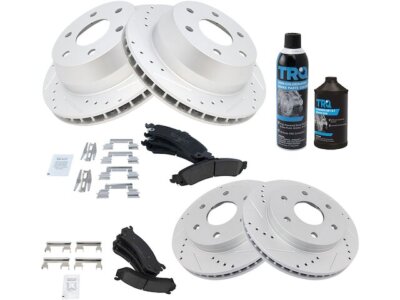 17RJ51V Front and Rear Brake Pad and Rotor Kit Fits Cadillac Escalade EXT