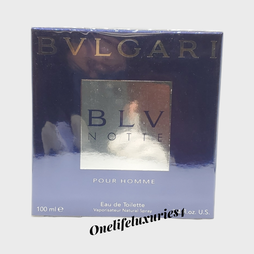 BVLGARI BLV NOTTE POUR HOMME EAU DE TOILETTE SPRAY MEN 3.4OZ 100 ML NEW