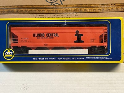 AHM 5395H HO Scale Illinois Central Center Flow Hopper IC #56578 MIB