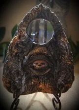 Custom designed Ouija Planchette with Resin Skull Eye FREE SHIPPING