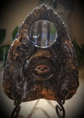 Custom designed Ouija Planchette with Resin Skull Eye FREE SHIPPING