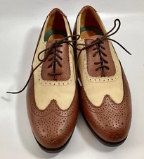 ASHWORTH Throat Wing Brn Tan Men’s 9M Golf Shoes