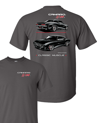#ad #ad Chevy Camaro Z 28 T Shirt Gray w Black Cars amp; Emblem Licensed $26.95
