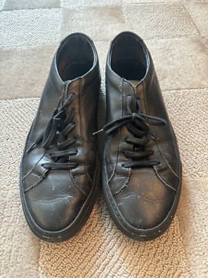 Common Projects All-Black Leather Sneakers