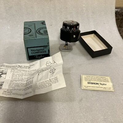 Vintage NOS Taylor Navigator Compass for Boat or Car Dash 2981 for 