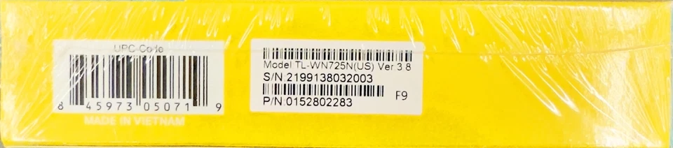 TP-Link TL-WN725N (US) Ver 3.8 150Mbps Wireless N USB Adapter - Brand New - Image 3 of 4