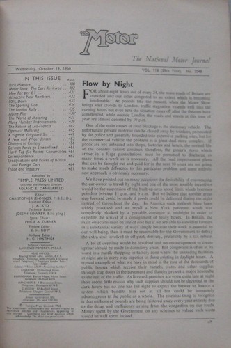 Motor magazine 19 October 1960 featuring London motor show, Lea Francis - Picture 2 of 3