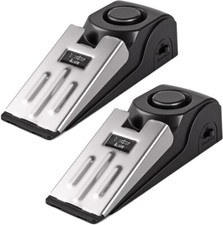 2 Pack Security Door Stop Alarm 120DB Hotel Home Portable Security Safety Tools