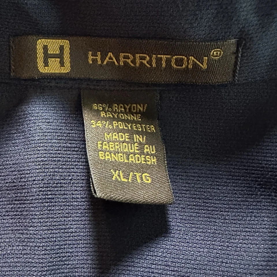 Camisa Shelby Cobra Harriton XL azul con botones Mustang Heritage para hombre Foto 4 de 4