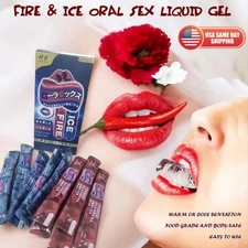 Oral Blowjob Lubricant Hot & Ice Sexual Enhancer Gel Water-based Lube Glide