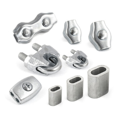 Verzinkt Bügel / Duplex / Eiform / Pressklemme / Simplex Drahtseil Seilklemmen