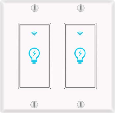 Micmi Smart Light Switch WIFI Light Wall Works with Alexa Google Home smart life