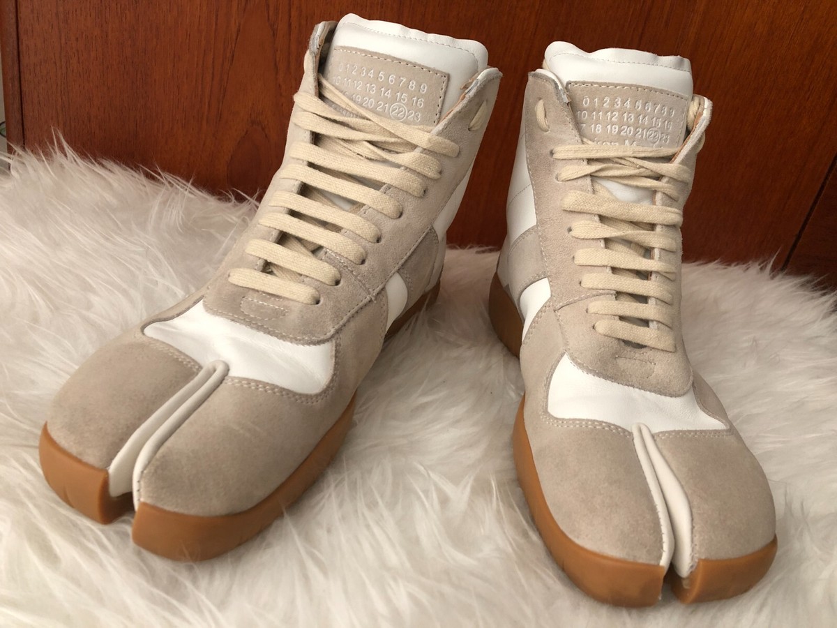 MAISON MARGIELA PARIS TABI REPLICA GAT 22 HIGH TOP WHITE