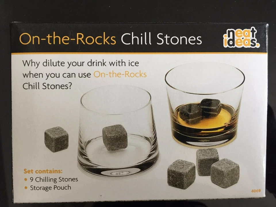 9 x Gin Stones Chilling Rocks Ice Cubes Drinks Beverage Cooler Whiskey Reusable - Image 4 of 4