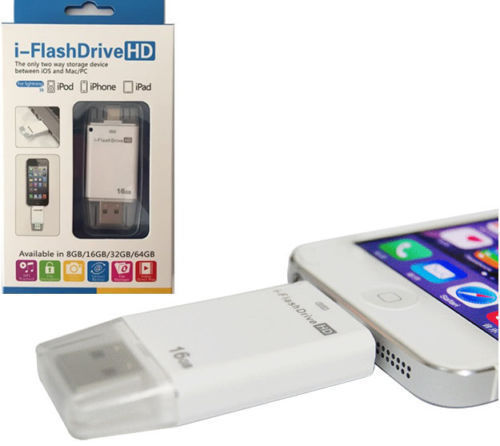 USB iFlash Drive U Disk Storage Memory Stick Adapter For iPhone X XR SE 7 8 Plus - 第 1/10 張圖片