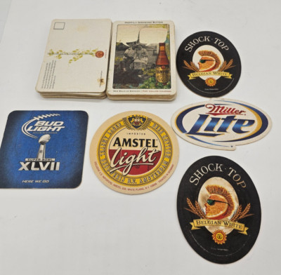 Assorted Bar Coasters Lot Miller Lite Amstel Light Shock Top New Belgium Others