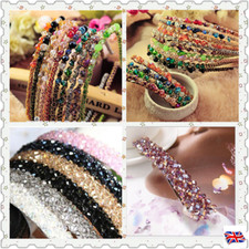 New Fashion Women Jewel Gems Headband Crystal Hair Band Girl Ladies Headwear UK